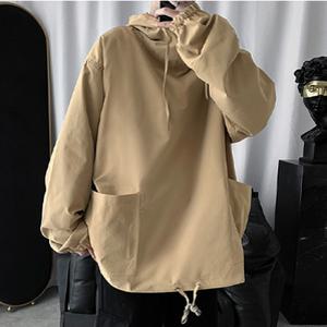 남녀공용 오버핏 빅포켓 아노락 후드 바람막이 3컬러