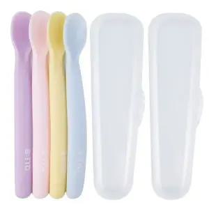 [텐바이텐]비비또 실리콘 이유식스푼 4P 케이스 2P
