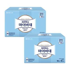 크리넥스 마이비데 클린케어, 10매, 15입, 2개(300매)