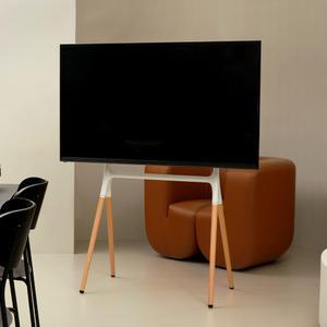 보아르 TV 스탠드 와이드 거치대 이젤형 대형 원목 티비 스탠드 LG 삼성