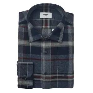 갤러리아 (레노마셔츠)25년 F/W 빅체크 기모  일반핏 긴소매셔츠RPWSG0-040-NY