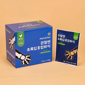 맘앤펫 실온보관 강아지 노견 슬개골 관절 반려견 자연식 관절엔 초록입홍합 화식사료 100g