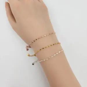 실버 925 팔찌 얇은 은팔찌 체인 예쁜 실버 골드 핑크골드 1172