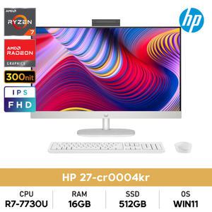HP AIO 27-cr0004kr R7-7730U/16GB/512GB/WIN11/가성비 일체형PC 올인원PC SS