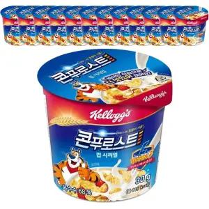 켈로그 콘푸로스트 컵 시리얼 30g  12개