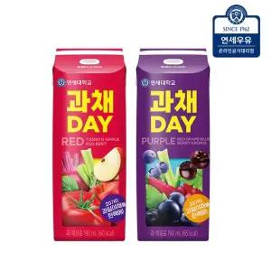 연세유업 과채데이 레드/퍼플 190ml 48팩