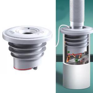 세탁기 하수구 트랩 45-50mm 배수구 배수관 싱크대 베란다 화장실 욕실 냄새 차단 방지 씰링 커버