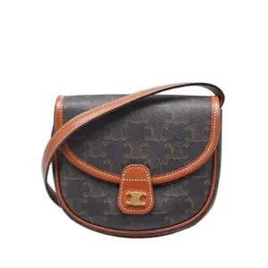 [중고명품] 브라운 트리오페 캔버스 베사체 미니 크로스백