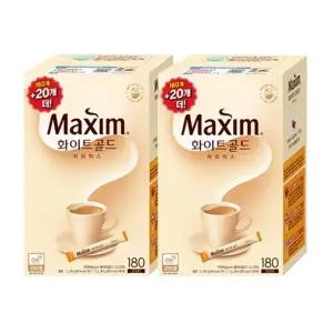 동서식품 맥심 화이트골드 11.7g 160+20개입 x 2개 믹스커피_JS