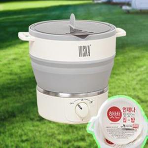 지티스 변색없는 여행용 캠핑용 접이식 전기포트 휴대용 햇반 해외 비스카