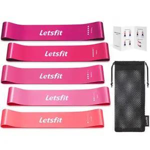 렛츠핏 루프밴드 5종세트 저항 고무 탄력 밴드/운동/스포츠/요가/기구/스트레칭/근력/헬스/힙/스쿼트