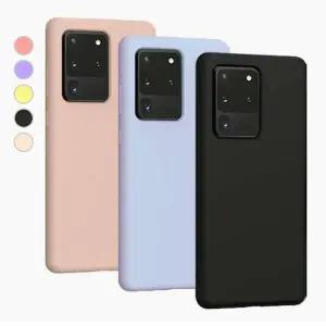 르랑 갤럭시S21 울트라 실리콘 케이스 B 범퍼 젤리 슬림 핸드폰 휴대폰커플CC01G-2