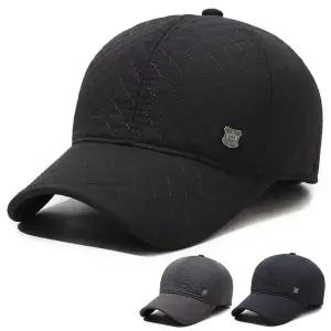 누빔 캡 귀달이 방한 모자 중년 아빠 캡 겨울 남자 남성