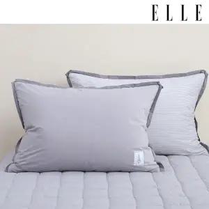 [롯데백화점]엘르파리 로프트 밍크 극세사 착번아웃 홑겹베개커버