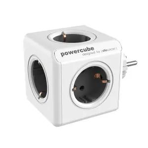 파워큐브V1 고용량 멀티탭 5구 오리지널 화이트 디자인 콘센트 인테리어 예쁜 멀티코드 건조기 세탁기