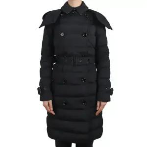 버버리 여성 벨트 후드 다운 패딩 블랙 8096357 A1189