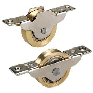 미닫이문 신주 오메가 호차 미소 ㄷ 레일 롤러 30mm 36mm 바퀴 캐스터 슬라이딩 도어 황동 평형 턱형 로라