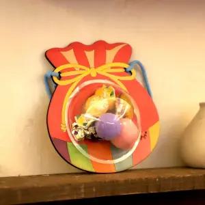 아트랄라 선물 담은 복주머니 (1인용) MDF우드판 새해만들기 사탕주머니