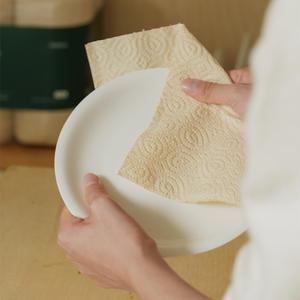 디어커스 뱀부500 대나무로 만든 먼지날림적은 천연펄프 롤 키친타월 2겹 140매 4롤