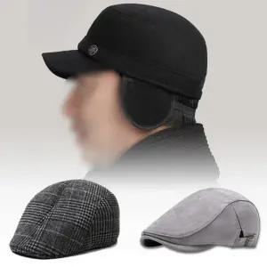 중년 남성 헌팅캡 할아버지 모자 어르신 마도로스 베레모 도리구찌 겨울 정장 귀달이 남자