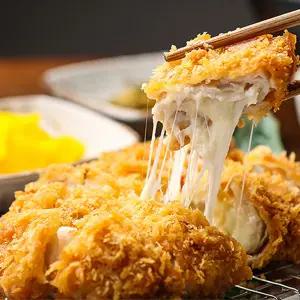 노랑갓튀겨나온곱빼기치즈돈까스10장/소스10개