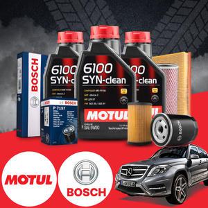 GLK220 X204 CDI (OM651) 디젤 모튤 6100 SYN-CLEAN 5W-30 엔진오일필터세트 7Liter
