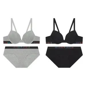 [게스언더웨어](강남점)면모달 컬러로고 캐주얼(2종택1)와이어브라+팬티세트(GDWBRA11/PTA11)