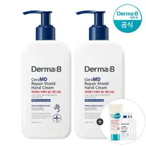 [공식] 더마비 세라엠디 리페어 쉴드 핸드크림 250ml x2개+(랜덤견본)튜브+3매