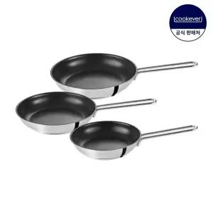 쿡에버 SS이코노미 인덕션 코팅 프라이팬 3종 세트 (팬20+24+26)