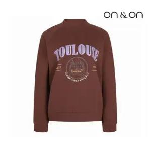 [온앤온][온앤온] 프린팅 하이넥 맨투맨 티셔츠(JW2WEA63)