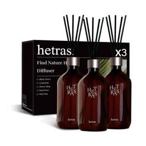 헤트라스 프리미엄 대용량 디퓨저 500mlx3개 선물세트 실내방향제 인테리어 플라워샵
