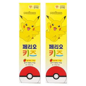 페리오 키즈 포켓몬 피카츄 치약 75g x 2개 어린이 치약