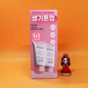 1+1 메이크프렘 생기톤업 무기자차 수딩 핑크 톤업 선크림 40mL + 40mL 도매가능 수출