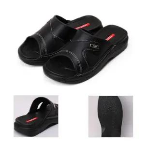 남성 미끄럼방지 사무실 가죽 슬리퍼 직장인 실내화/회사/오피스/학교/병원/선생님/교사/남자/내빈/사무용