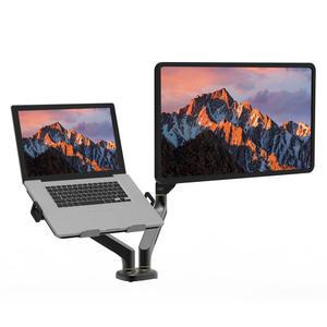 엘디엘 마운트 모니터와 노트북을 동시에 사용이 가능한 플렉스핏 듀얼 모니터암 모니터 거치대 17~32