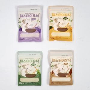 햄스터 이유식 4종 세트 (자색고구마,단호박,브로콜리,곡물) 사료 먹이 간식 소동물 영양 보충