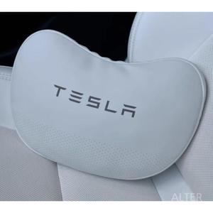테슬라 목 쿠션 나파 가죽 모델 Y 3 주니퍼 하이랜드 헤드레스트 베게