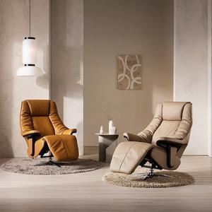 [시트앤모어] 1인 전동 2모터 천연통가죽 리클라이너 소파 KC4110