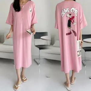 [보리보리/보리맘]캐릭터 여름 반팔 단추 수유 원피스 빅사이즈 수유복  ID329