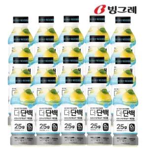 빙그레 더단백 워터 프로틴 백자몽 드링크 400ml (20입) 단백질 음료