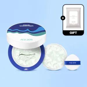 (40%+7%묶음할인/+클렌징티슈)에이지투웨니스 나이스웨더 카밍 롱프로텍션 선팩트 12.5g 본품+리필