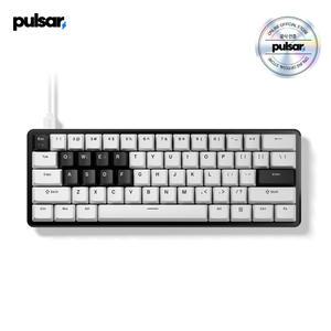 [국내인증점] 펄사 PCMK 3 HE 60 마그네틱 키보드 영문 화이트색상 래피드 트리거 자석축 FPS 게이밍 최적화 8K 폴링레이트 저소음 부드러운 빠른입력