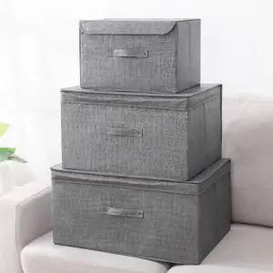 고품질 고급 패브릭 칸칸이 대형 정리 수납함 정리함 보관함 수납함 (WFI25D9)