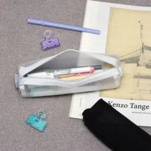 메쉬 지퍼 메이크업 간단 파우치 필통 회사 가벼운 직 (WFI048B)