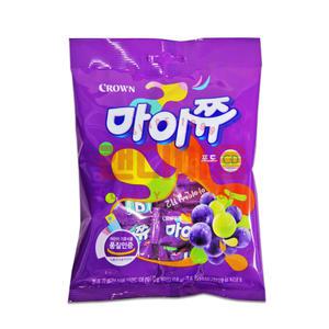 크라운 마이쮸 포도 72gX4봉 새콤달콤/츄잉캔디/바이오캔디/캬라멜/하이츄