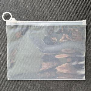 고품질 투명 슬라이드 고리형 지퍼백 수납 파우치20x14cm PVC지퍼백 반투명파우치 미니지퍼백 (WFGNED6)