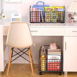 책상밑 수납 선반 흰색 트롤리 서랍 정리 다용도 철제 카트 정리함