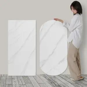 달리빙앤 식탁 테이블 포세린 세라믹 상판 교체용 타원형 사각 1200 1400