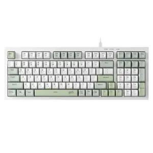 지클릭커 오피스프로 OPK50 사일런스 M RGB 무소음 방수 키보드 98키 그린위치 CR1