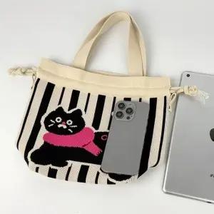 조리타입 니트백 여성 토트백 숄더백 니트버킷백 (WFGH2SD)